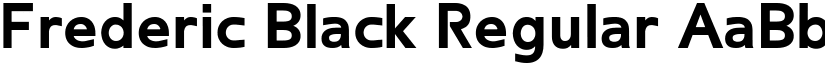 Frederic Black Regular font
