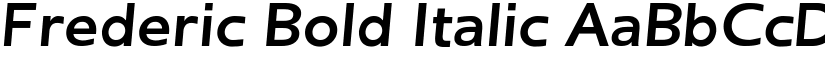 Frederic Bold Italic font