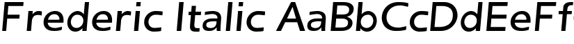 Frederic Italic font
