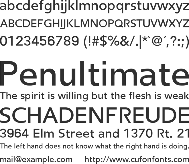Frederic font preview