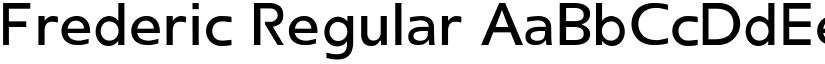 Frederic Regular font