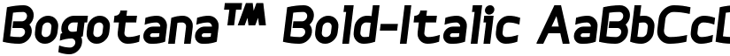 Bogotana™ Bold-Italic font
