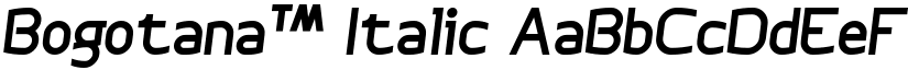 Bogotana™ Italic font