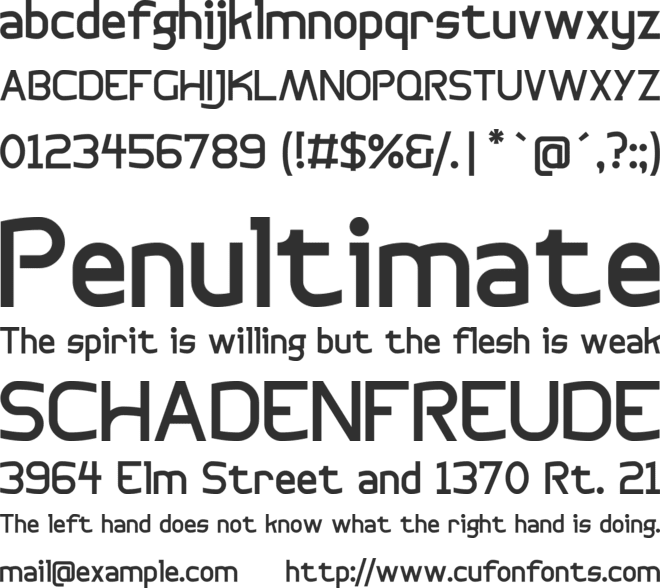 Bogotana™ font preview