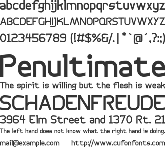 Bogotana™ font preview