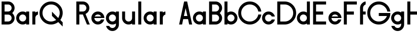 BarQ Regular font
