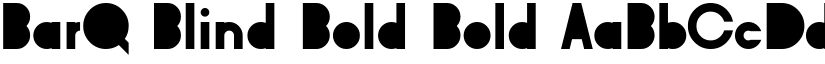BarQ Blind Bold Bold font