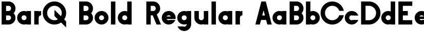 BarQ Bold Regular font