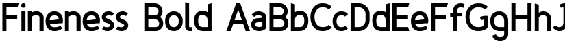Fineness Bold font