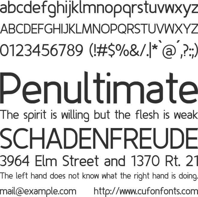 Fineness font preview