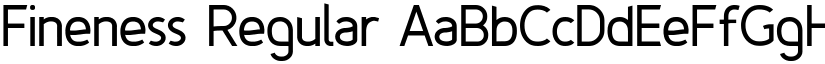Fineness Regular font