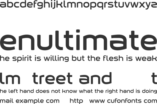 kabegnos font preview