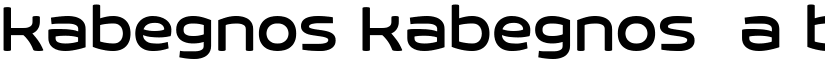 kabegnos font download