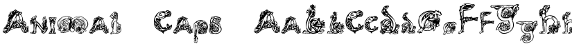 Animal Caps font