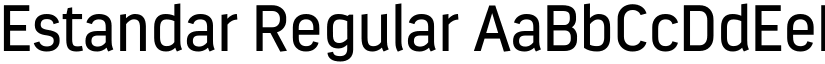 Estandar Regular font