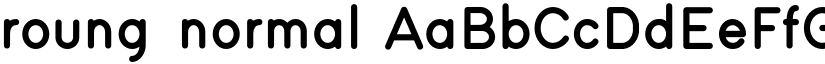 roung normal font