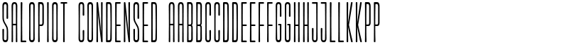 salopiot condensed font