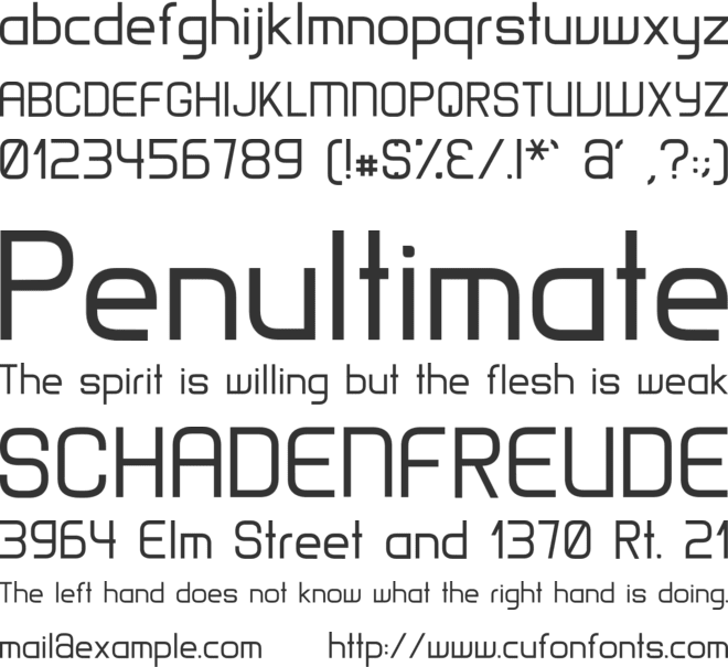 Matamata font preview