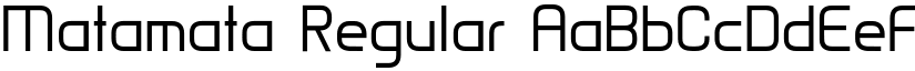 Matamata Regular font
