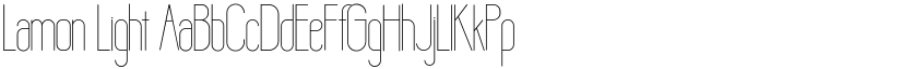 Lamon Light font