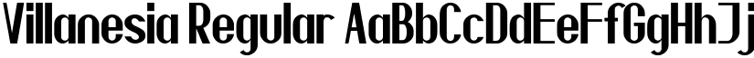Villanesia Regular font