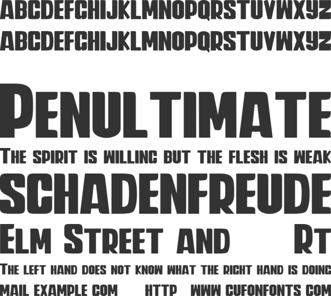 Iwanbanaran font preview