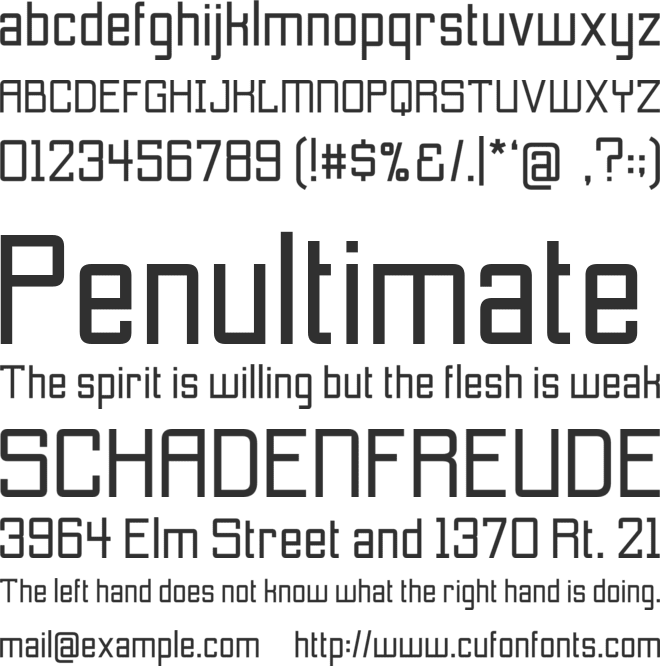 Etobicoke font preview