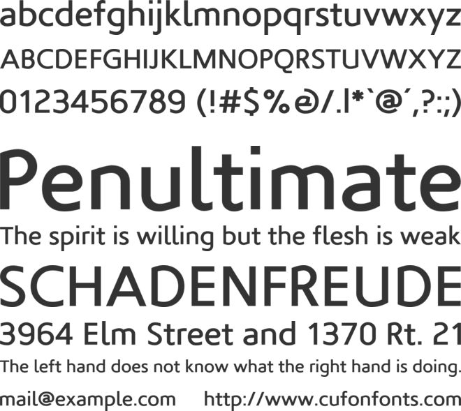 For the love of hate font preview