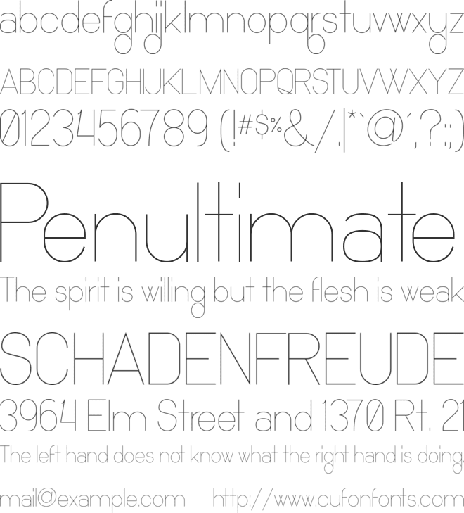 Ocho Siete font preview