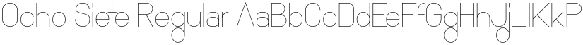 Ocho Siete font download