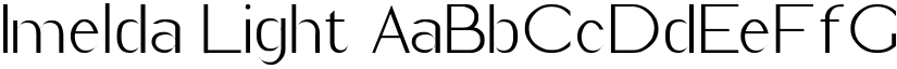 Imelda Light font