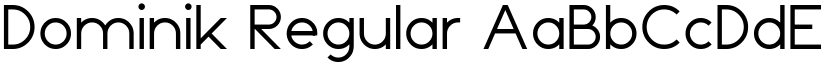 Dominik Regular font