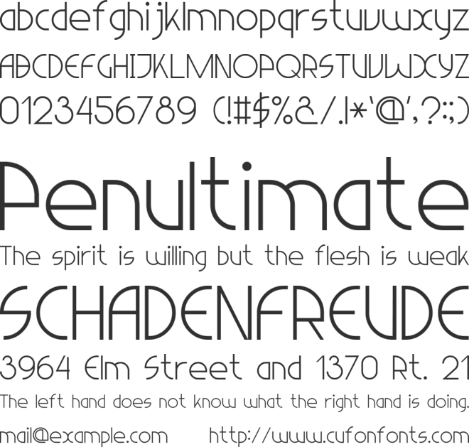 Sans Serif 7 font preview