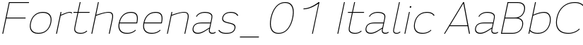 Fortheenas_01 Italic font
