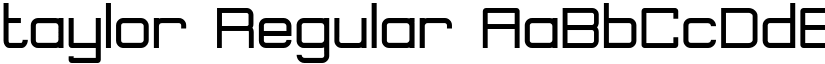 taylor Regular font