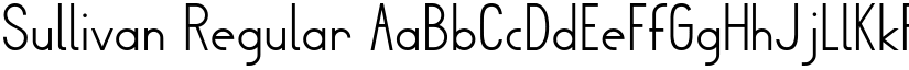 Sullivan Regular font