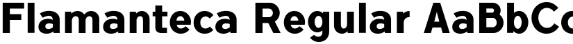 Flamanteca Regular font