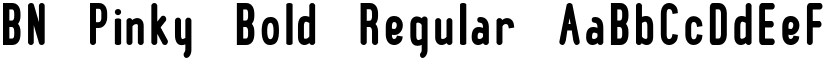 BN Pinky Bold Regular font