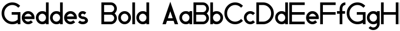 Geddes Bold font