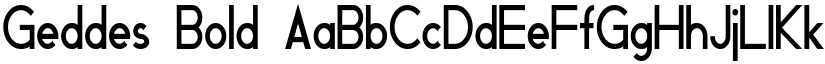 Geddes Bold font