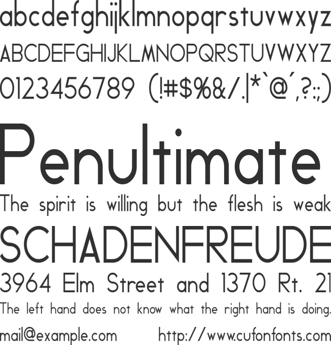 Geddes font preview