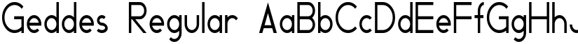 Geddes Regular font