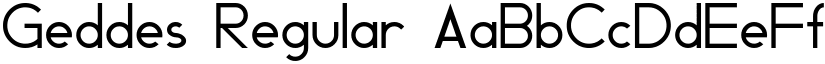 Geddes Regular font