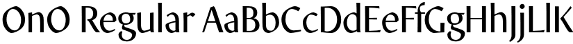 OnO Regular font