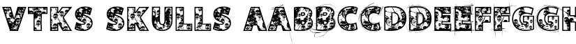 VTKS SKULLS font