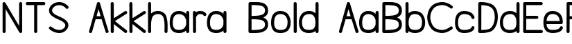 NTS Akkhara Bold font