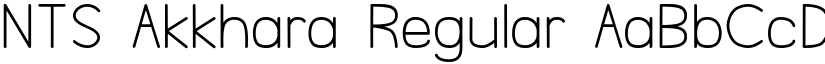NTS Akkhara Regular font
