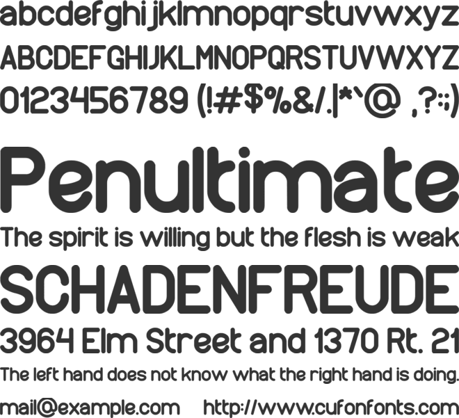 wonderfull font preview