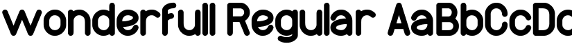 wonderfull Regular font