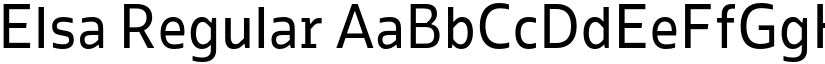 Elsa Regular font